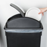 Professional Janitorial 23 Gallon Slim Rectangular Polypropylene Trash Can Lid