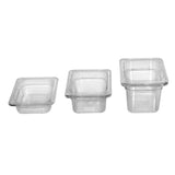 Professional Clear Transparent Polycarbonate Food Pan, 1/6 Sixth Size