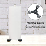Wall Mounted SS Paper Roll Holder, Simple Stand Paper Towel Rack, 2 Pack