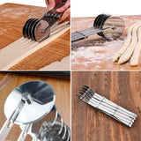 Professional Stainless Steel Expandable Pastry Wheel Cutter, Pizza Roller