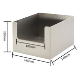 Commercial Satin Stainless Steel Square Tissue Box