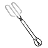 Professional Chrome Plated Steel Scissor Tongs, with Plastic Handles