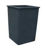 Professional Janitorial 35 Gallon Square Polypropylene Trash Can