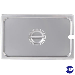 Professional Stainless Steel Steam Table Hotel Pan Cover with A Slot