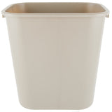 Professional 28 Qt. / 7 Gallon Rectangular Polypropylene Wastebasket / Trash Can