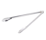 Kitchen Food Clamp Serving Utility Tong Stainless Steel, with Locking Ring