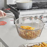 Commercial Deep Round Nicket-plated Steel Fry Basket