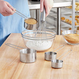 Professional 4-Piece Stainless Steel Measuring Cup Set with Wire Handles