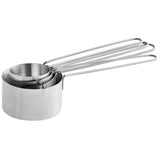 Professional 4-Piece Stainless Steel Measuring Cup Set with Wire Handles