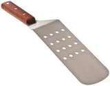Professional Stainless Steel Perforated Spatula Turner with Wood Handle