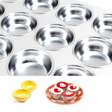 Top Kitchen Commercial Grade Natural Aluminum Muffin Cupcake Pan 12Cup