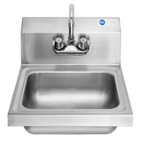 Commercial NSF Stainless Steel Wall Mount Hand Sink Basin with Drain