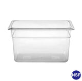 Professional Clear Transparent Polycarbonate Food Pan, 1/3 Third Size