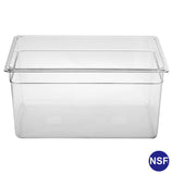 Professional Clear Transparent Polycarbonate Food Pan, Full Size