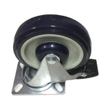 Commercial 5" Swivel Plate Caster with PU Wheel
