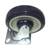 Commercial 5" Swivel Plate Caster with PU Wheel