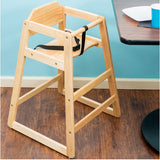 Stacking Restaurant Wooden Pub Height High Chair - Assembled