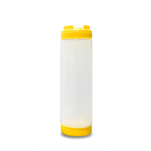 Plastic Refillable Squeeze Bottle Fist-in Fist-out Style for Sauce Condiment