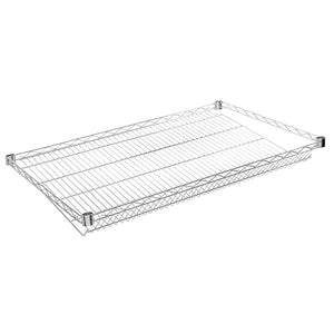 Commercial Kitchen Food Chrome-plated Slanted Storage Wire Shelf Rack