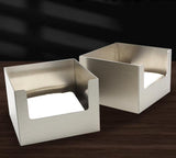 Commercial Satin Stainless Steel Square Tissue Box