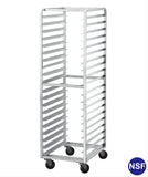 Commercial 20-Tier Aluminum Sheet Pan/Bun Pan Rack, with Brake Wheels