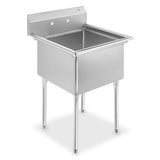 1 Compartment NSF Stainless Steel Commercial kitchen Prep & Utility Sink