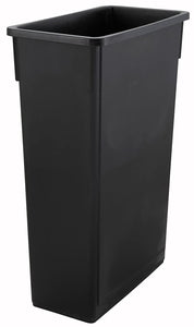 Janitorial 23 Gallon Slim Rectangular Polypropylene Trash Can