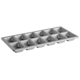 Aluminized Steel 12 Compartment Mini Bread Pan - 3 7/8" x 2 1/2" x 1 5/16" Cavities