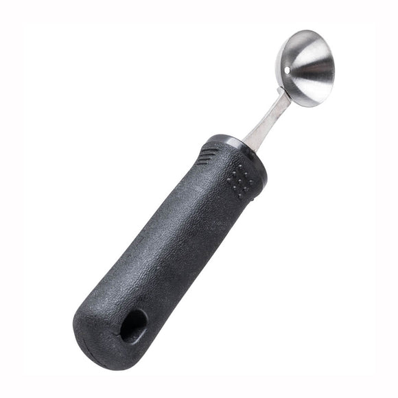 6 3/4'' Stainless Steel Melon Baller with Black Nylon Soft-Grip Handle