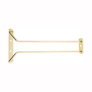 Professional Single Channel Brass/Chrome Plated Wire Glass Stemware Hanger Rack